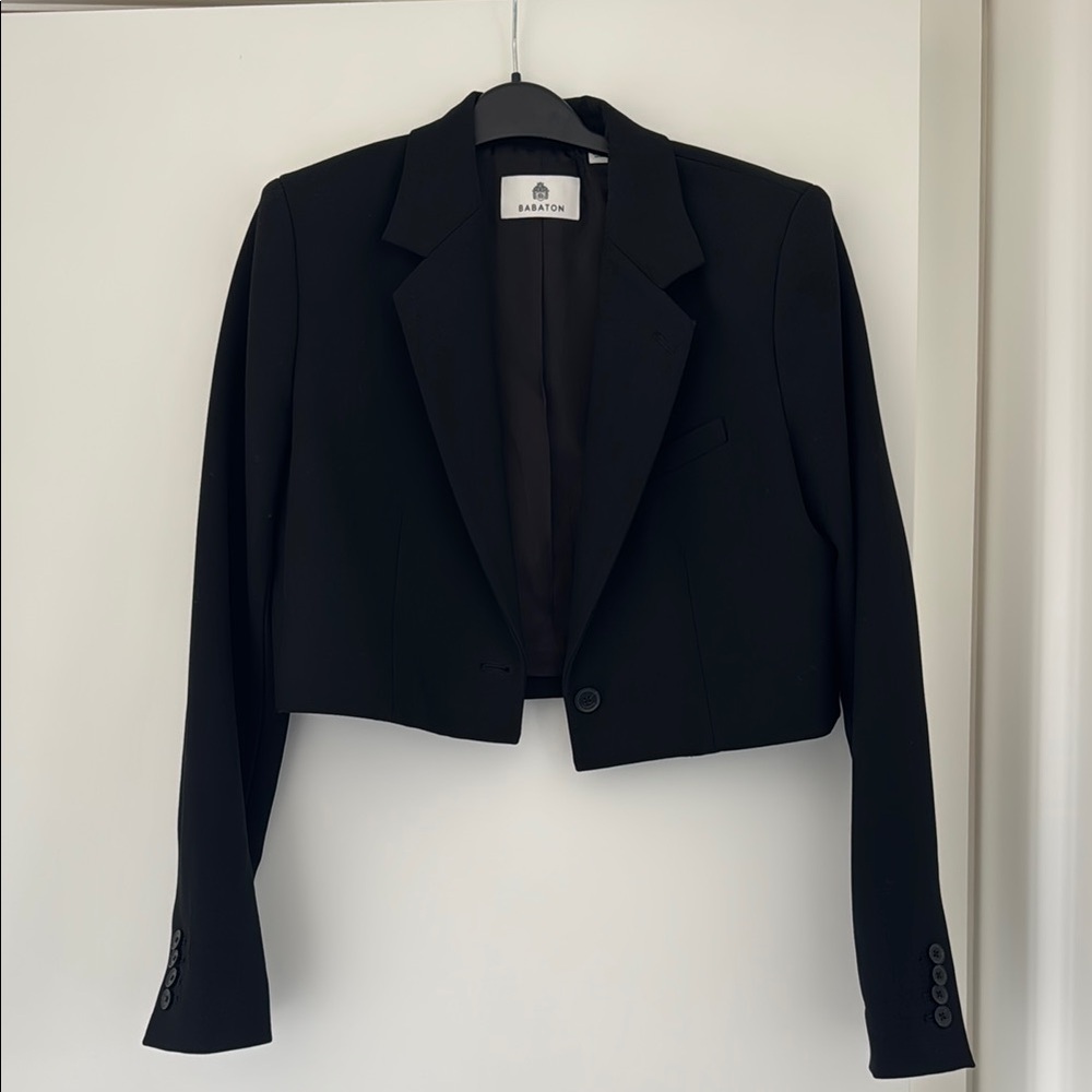 Babaton Black Cropped Jacket